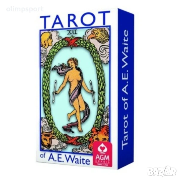 Карти Таро AGM A.E. Waite Стандартно синьо издание, снимка 1