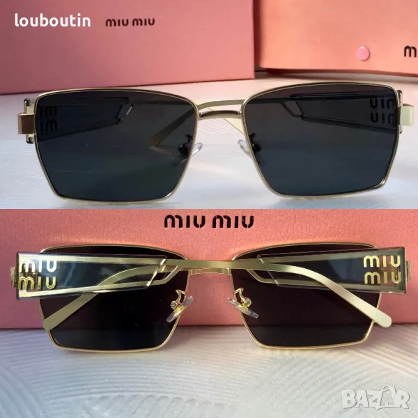 Miu 2024 дамски слънчеви очила правоъгълни 7 цвята , снимка 1