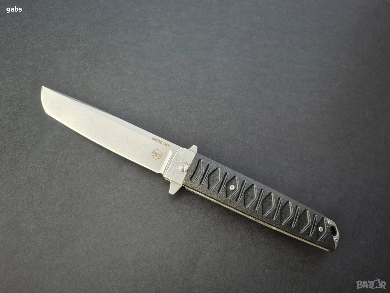 Сгъваем нож BRUTALICA BADYUK Tanto Black Stonewash, снимка 1