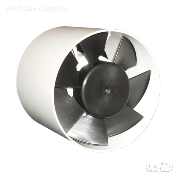 Канален вентилатор за вграждане във въздуховоди QIN 150T+монтажни крачета, снимка 1