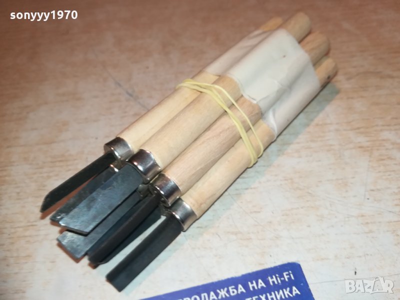 длета с дървени дръжки комплекта 14см, снимка 1