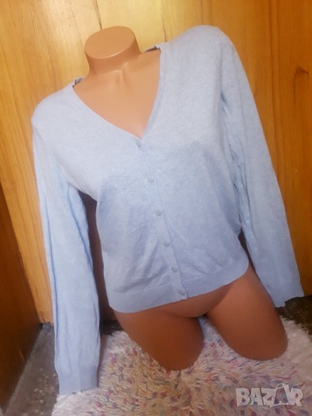 H&М Светло синя къса жилетка С, снимка 1