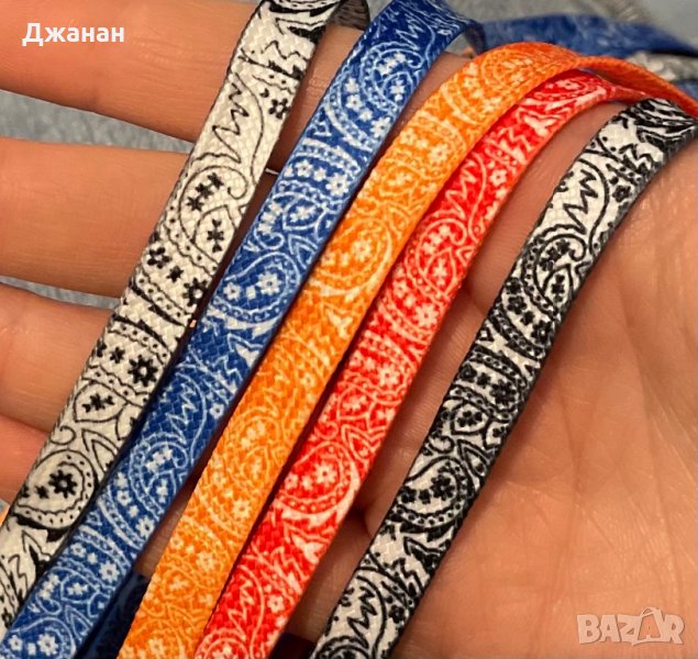 Шарени връзки за обувки/маратонки, снимка 1