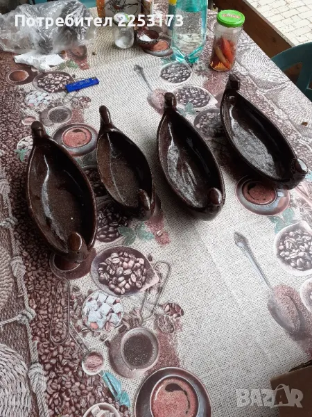 Стара керамика за сервиране лот, снимка 1
