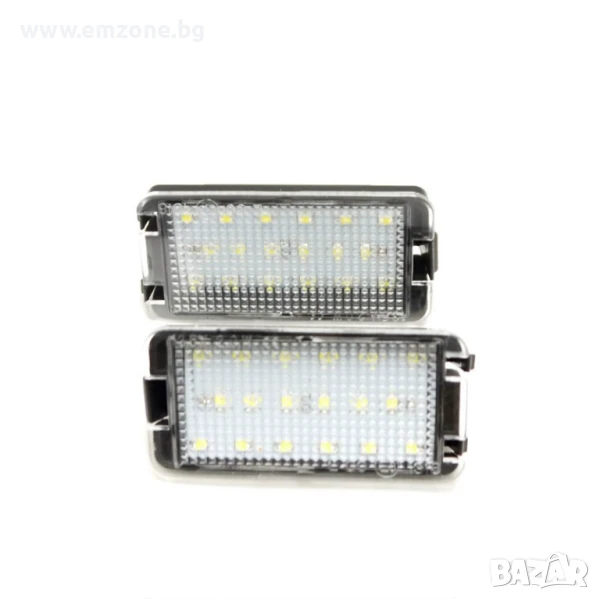 LED Диодни Плафон за Заден Рег. Номер Светлини Сеат SEAT Altea Arosa Ibiza Toledo Cordoba Leon, снимка 1