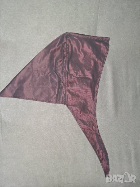 Забрадка тъмно вишнево червено сатенен нюанс, снимка 1