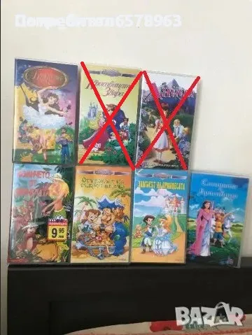Видеокасети анимация като чисто нови (цената е всички касети), снимка 1