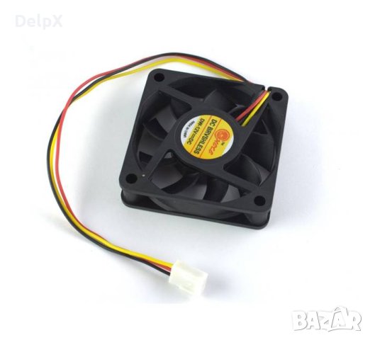 Вентилатор, лагер, аксиален, 12V, 3P, 60х60х15mm, снимка 1