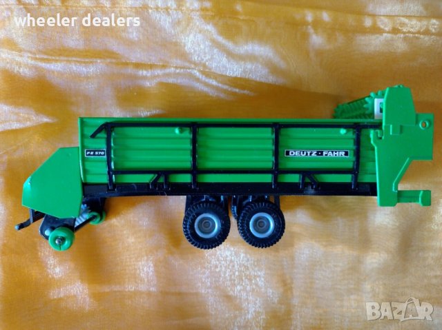 Метална количка-ремарке Siku 2612 Deutz-Fahr FE 570 1/32