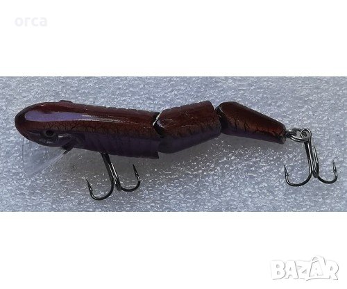 Триделен воблер OSAKO PURPLE FLOATING – плуващ за щука и костур, снимка 2 - Такъми - 37193398