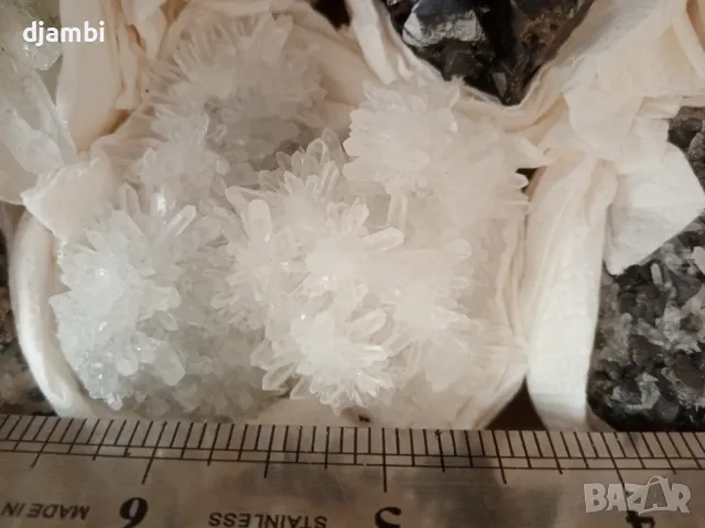 №178,Кристали,Минерали,Мадан,Кварц,Галенит,Пирит,Сфалерит,Калцит,Доломит, 5,BGminerals,, снимка 4 - Декорация за дома - 48087101