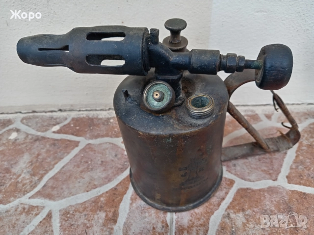 старинна мини бензинова лампа горелка, снимка 6 - Други ценни предмети - 52840662
