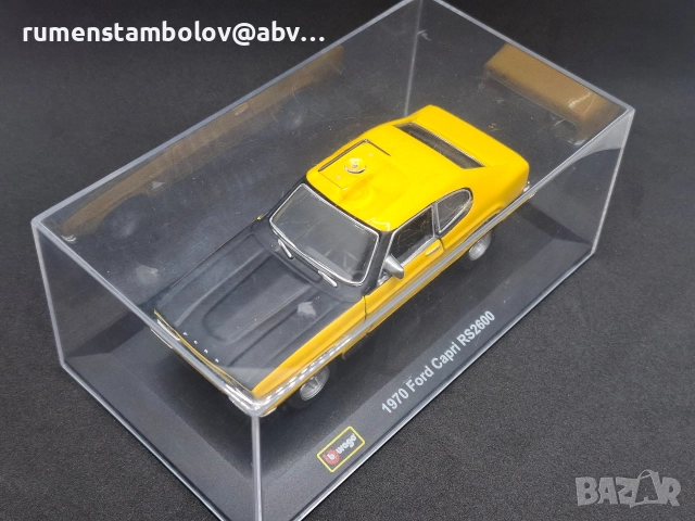 Bburago Ford Capri RS2600, 1:32, снимка 3 - Коли, камиони, мотори, писти - 52929063