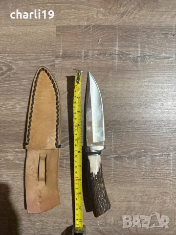 Много здрав ръчно изработен ловен нож, снимка 2 - Ножове - 52861301