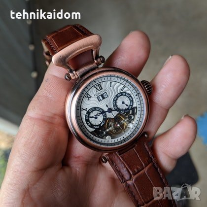 Мъжки ръчен механичен часовник Heritor Ganzi herhr3308 -50% , снимка 5 - Водоустойчиви - 30200023