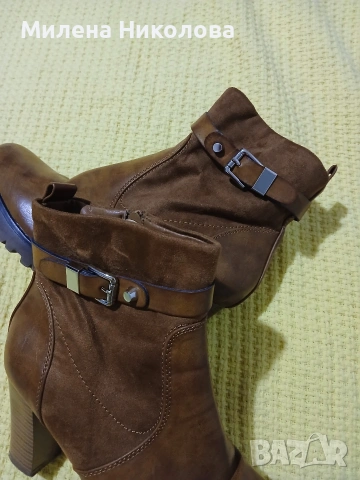 Кафяви боти 39н, снимка 6 - Дамски боти - 53291047