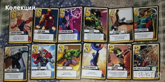 Разнообразие от карти на Marvel и Legend of the five rings