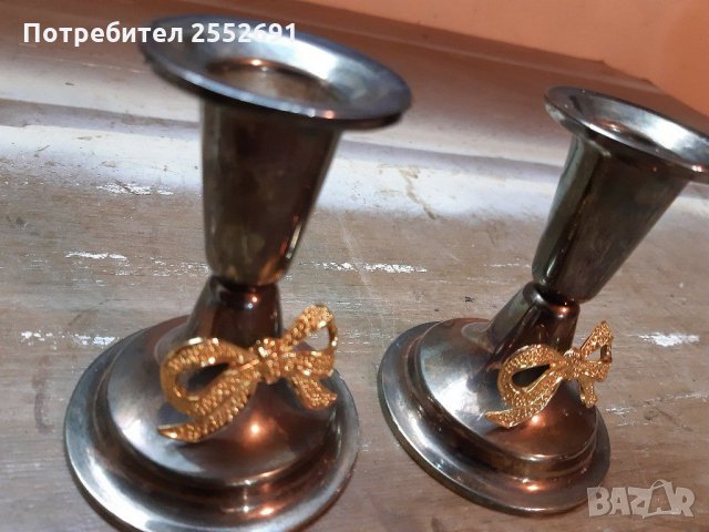 Свещници , снимка 4 - Антикварни и старинни предмети - 31528063