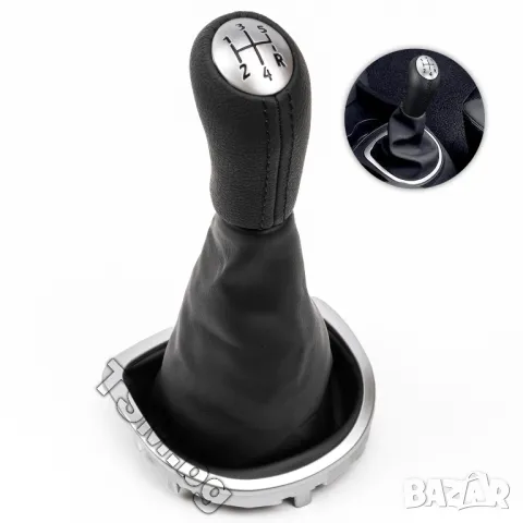 КОЖЕНА ТОПКА за СКОРОСТЕН ЛОСТ С МАНШОН И РАМКА за RENAULT CLIO 3 РЕНО КЛИО III ВАН Hatchback Van, снимка 4 - Аксесоари и консумативи - 48588013