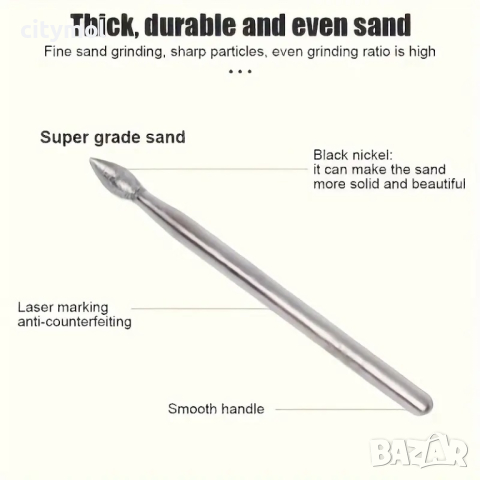 30 бр. Диамантени шлифовъчни игла за гравиране, дърворезба, полиране, нефрит и др., снимка 7 - Полирмашини - 44774777