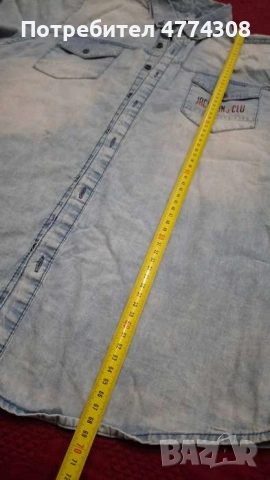 Детска Дънкова риза 176, 15-16 г, снимка 4 - Детски ризи - 54009466