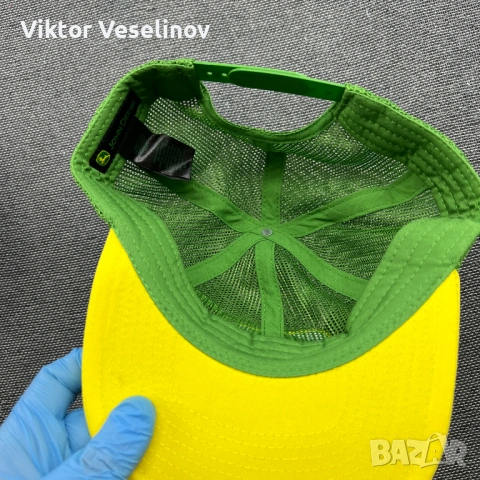 John Deere Trucker Cap One Size Шапка с Козирка Зелена, снимка 4 - Шапки - 54290870