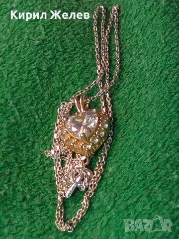 НЕЖНО СРЕБЪРНО КОЛИЕ със СКЪПОЦЕНЕН МАРКОВ СРЕБЪРЕН МЕДАЛЬОН СРЕБРО 925 с ПОЗЛАТА и ЦИРКОНИ 45714, снимка 16 - Колиета, медальони, синджири - 46265792