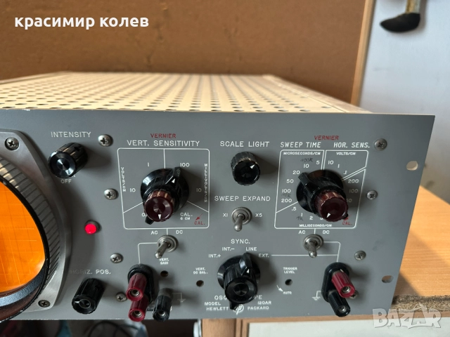 американски осцилоскоп "HEWLETT PACKARD 120 AR", снимка 3 - Друга електроника - 52618351
