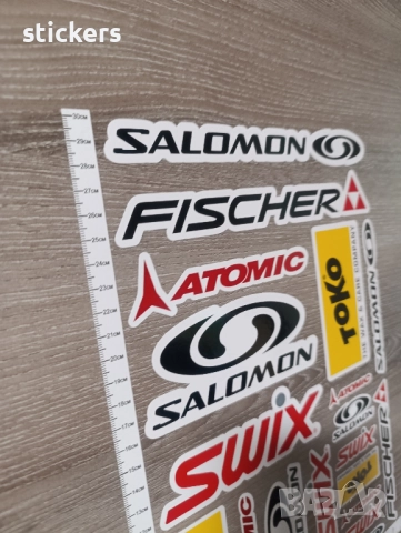 Стикери Toko Salomon Fischer Atomic Swix Stickers - 21 бр., снимка 5 - Аксесоари и консумативи - 51435845