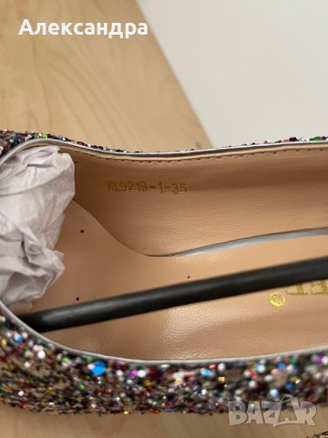 Впечатляващи бляскави обувки, снимка 4 - Дамски елегантни обувки - 37074853