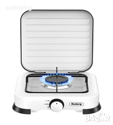 Газов единичен котлон с капак Rosberg, 30mbar\2.2kWh, снимка 3 - Газови котлони - 54100908