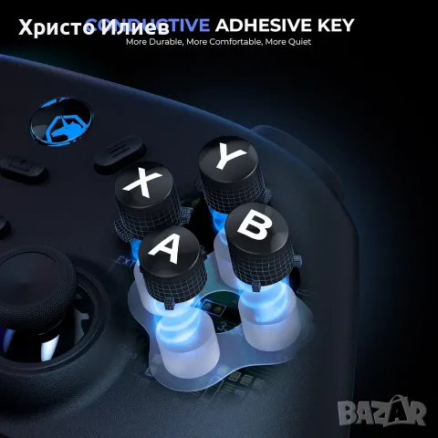 Безжичен джойстик Геймърски контролер за PC Nintendo Switch iOS и Android, снимка 5 - Аксесоари - 55998938
