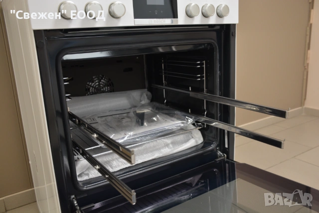 Готварска печка BOSCH HKR39C220 3D горещ въздух стъклокерамичен плот, снимка 8 - Печки, фурни - 53332690