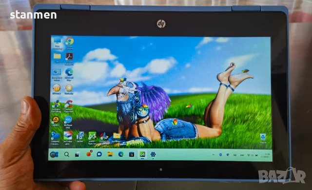 Продавам Гаранционен Touchscreen HP ProBook X360/IPS11.6сKам/4CoreUp2.4ghz/4gbDDR4/SSD128gb/НоваБат/, снимка 1