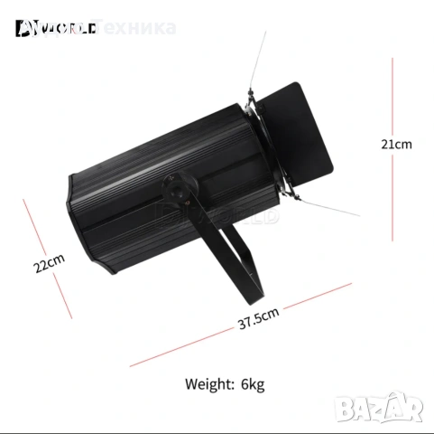 200W COB Zoom Par LED проектор. , снимка 9 - Лед осветление - 53291406
