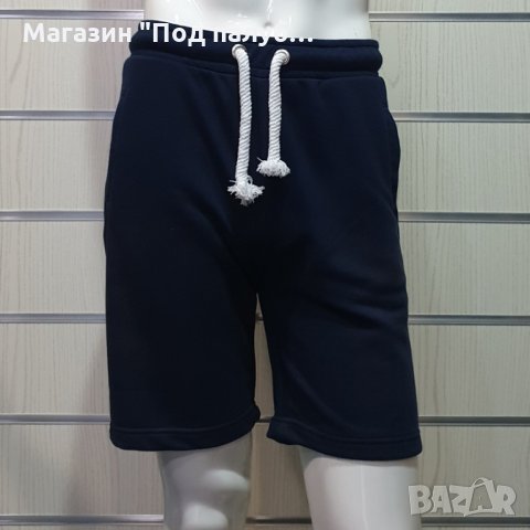Нови мъжки къси панталони в тъмносин цвят