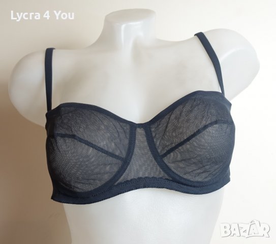 La Perla 80B черен тюлен прозрачен сутиен