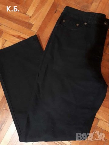 Дамски черни дънки р-р L/XL, снимка 2 - Дънки - 35014180