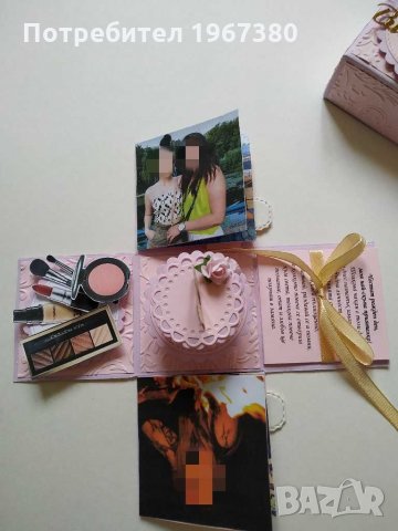 Експлодираща кутия със снимки, снимка 4 - Ръчно изработени сувенири - 31175126