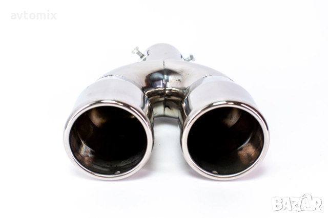 Накрайник за ауспух, двоен, неръждаема стомана, снимка 9 - Аксесоари и консумативи - 51816193