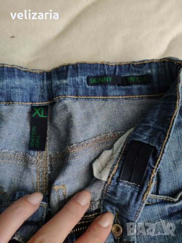 Дънки Benetton/skinny, снимка 2 - Детски панталони и дънки - 31238168