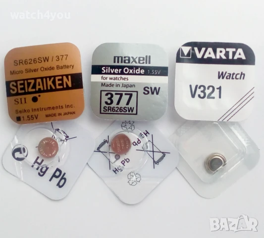 БАТЕРИЯ AG4 377 LR626 SR626SW,AG1 364 LR621 SR621SW,AG2 397 LR726 SR726SW,321 LR616 SR616SW БАТЕРИИ, снимка 16 - Друга електроника - 25176584