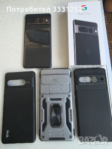 Google Pixel 7 Pro 128GB Топ Състояние Отключен Пълен Комплект 3 кейса, снимка 3 - Други - 52637791