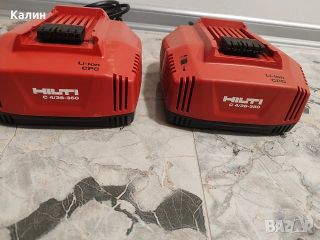 Зарядни за винтоверт: HILTI C 4/36-350 Li-Ion, BOSCH 10,8-18 LI, снимка 3 - Винтоверти - 46317064