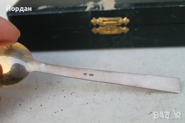 Руски сребърни лъжици за чай, снимка 6 - Други ценни предмети - 39059085