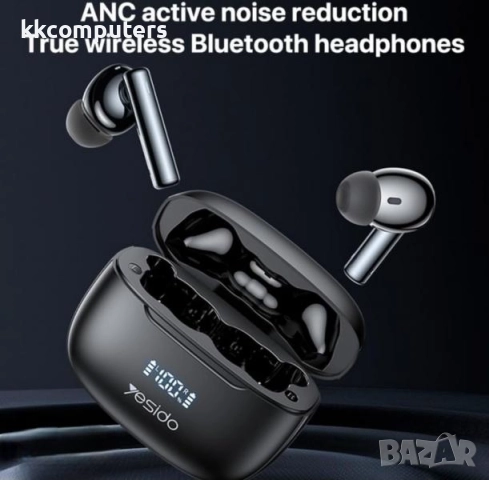 Bluetooth Handsfree Wireless Слушалки Yesido TWS23 + ANC /Черен/ Баркод : 2404196