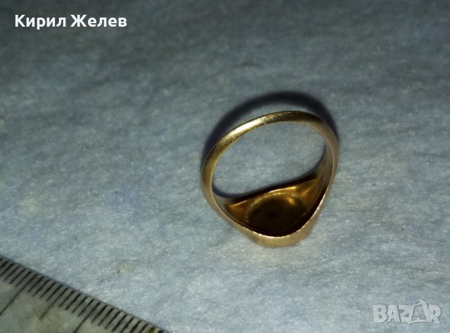 МАРКОВ ПОЗЛАТЕН СРЕБЪРЕН ПРЪСТЕН СРЕБРО 925 ДИЗАЙНЕРСКИ КЛАСИЧЕСКИ СТИЛЕН МОДЕЛ 31178, снимка 11 - Пръстени - 42452976