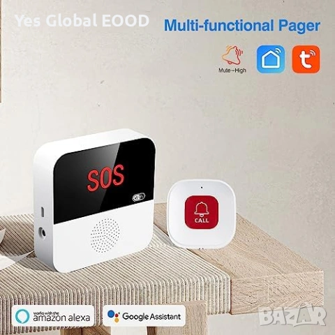 Chatthen SOS бутон за възрастни с Tuya WiFi аларма, снимка 2 - Друга електроника - 53364913
