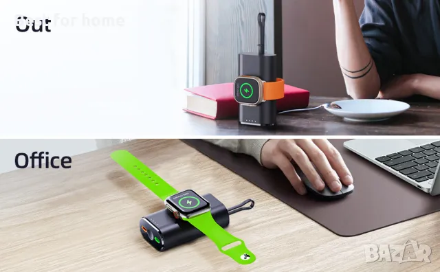 Преносимо зарядно устройство за часовник и телефони за Apple, снимка 2 - Аксесоари за Apple - 48174333