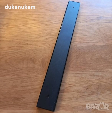 Магнитна лента за ножове 40 см, супер силен магнит, монтаж без пробиване, черен инокс, снимка 9 - Други - 52534692